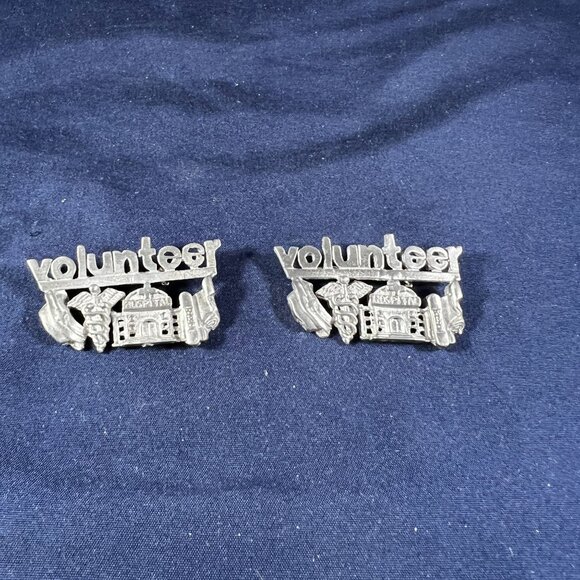 Ultra Craft Hospital Volunteer Silver Tone Brooch/Pin Set - Picture 1 of 3